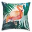 Tropical Flamingo with Blue Leaves 20x20 Indoor / Outdoor Pillow