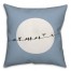 Blue Circle Birds on a Line 20x20 Indoor / Outdoor Pillow