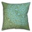 Double Medallion Green Blue 20x20 Indoor / Outdoor Pillow