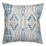 Blue Purple Folk Pattern 20x20 Indoor / Outdoor Pillow