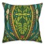 Green Background Folk Pattern 20x20 Indoor / Outdoor Pillow