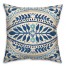 Blue Colored Large Folk Pattern 20x20 Indoor / Outdoor Pillow