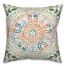 Large Orange and Green Folk Pattern 20x20 Indoor / Outdoor Pillow