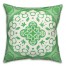 Green and White Circle Mandala 20x20 Indoor / Outdoor Pillow