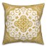 Ochre and White Circle Mandala 20x20 Indoor / Outdoor Pillow