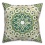 Green Shades Flower Mandala 20x20 Indoor / Outdoor Pillow