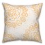 Orange Line Mandala Pattern 20x20 Indoor / Outdoor Pillow