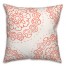 Red Line Mandala Pattern 20x20 Indoor / Outdoor Pillow