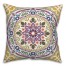 Colorful Yellow Purple Medallion 20x20 Indoor / Outdoor Pillow