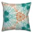 Painted Blue and Orange Pattern 20x20 Indoor / Outdoor Pillow