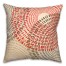 Red and Tan Dash Circles 20x20 Indoor / Outdoor Pillow