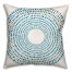 Round Blue Dashes 20x20 Indoor / Outdoor Pillow