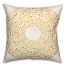 Round Yellow Dashes 20x20 Indoor / Outdoor Pillow