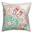 Large Orange and Green Watercolor Medallion 20x20 Indoor / Outdoor Pillow