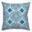 Small Blue Full Pattern Medallions 20x20 Indoor / Outdoor Pillow