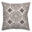 Small Grey Full Pattern Medallions 20x20 Indoor / Outdoor Pillow
