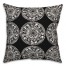 Small White Pattern Medallions 20x20 Indoor / Outdoor Pillow