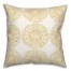 Small Yellow Pattern Medallions 20x20 Indoor / Outdoor Pillow