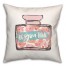 Be You Tiful Floral Perfume 18x18 Spun Poly Pillow
