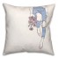 Be You Tiful Girl and Flowers 18x18 Spun Poly Pillow