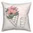 Buy Me Coffee and Flowers 18x18 Spun Poly Pillow
