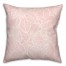 Blush Watercolor Leaf Pattern 18x18 Spun Poly Pillow