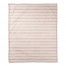 Watercolor Blush Stripes 50x60 Coral Fleece Blanket