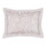 Blush Watercolor Leaf Pattern Standard Brushed Poly Sham