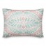 Pink and Mint Decorative Design 14x20 Spun Poly Pillow