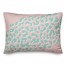 Teal Cheetah Print on Pink 14x20 Spun Poly Pillow