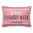 Paris Fashion Week Design 14x20 Spun Poly Pillow