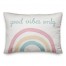 Good Vibes Only Simple Rainbow 14x20 Spun Poly Pillow