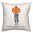 Love Fall Pumpkin Girl 18x18 Spun Poly Pillow