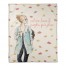 Fall Coffee and Leaves Girl 50x60 Coral Fleece Blanket