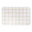 Light Orange Hand Drawn Plaid Pattern 34x21 Bath Mat