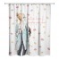 Fall Coffee and Leaves Girl 71x74 Shower Curtain