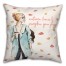 Fall Coffee and Leaves Girl 18x18 Spun Poly Pillow