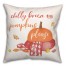 Chilly Breeze Pumpkin Scarf 18x18 Spun Poly Pillow