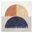 Distressed Half Circles Multi Colored 20x20 Canvas Wall Art
