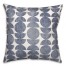 Distressed Navy Circle Pattern 18x18 Spun Poly Pillow