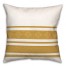 Boho Pattern Welcome Home Yellow Stripes 18x18 Spun Poly Pillow