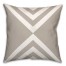 Touches Triangles on Tan 18x18 Spun Poly Pillow