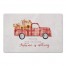 Leaves Falling Autumn Calling Truck 27x18 Floor Mat