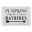 Pumpkins Apple Cider Hayrides with Arrow 27x18 Floor Mat