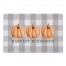 Buffalo Check Harvest Blessings with Pumpkins 27x18 Floor Mat
