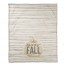 Happy Fall Gray Stripes Pattern 50x60 Coral Fleece Blanket