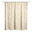 Watercolor Gold Leaves Pattern 71x74 Shower Curtain