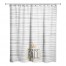 Happy Fall Gray Stripes Pattern 71x74 Shower Curtain