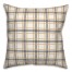 Harvest Gray and Orange Stripes Pattern 18x18 Spun Poly Pillow