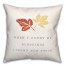 Count Your Blessings Leaves 18x18 Spun Poly Pillow